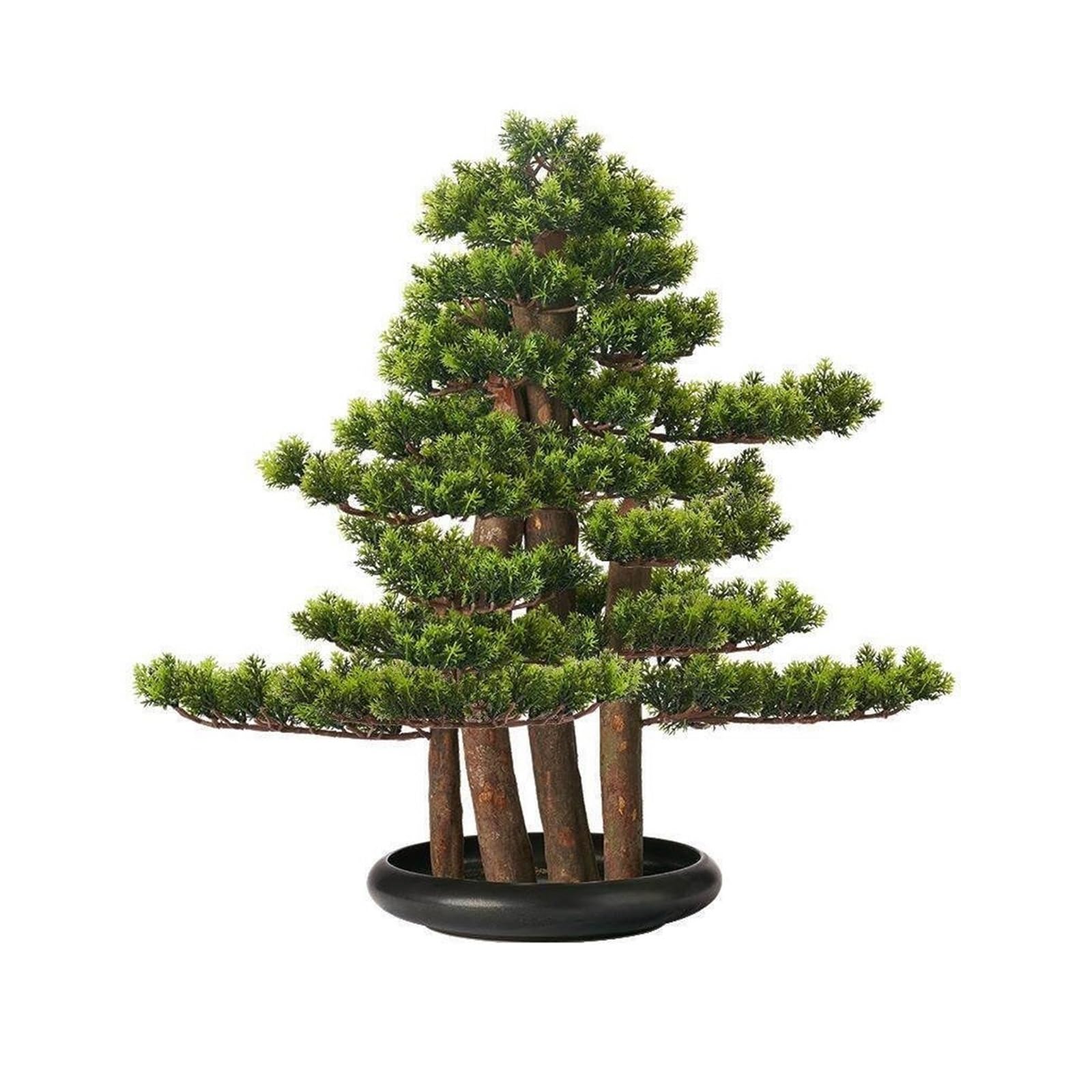 GLJTUO Artificial Trees Artificial Bonsai Fake Green Pot Plants Ornaments Home Decor Simulated Pine,Green