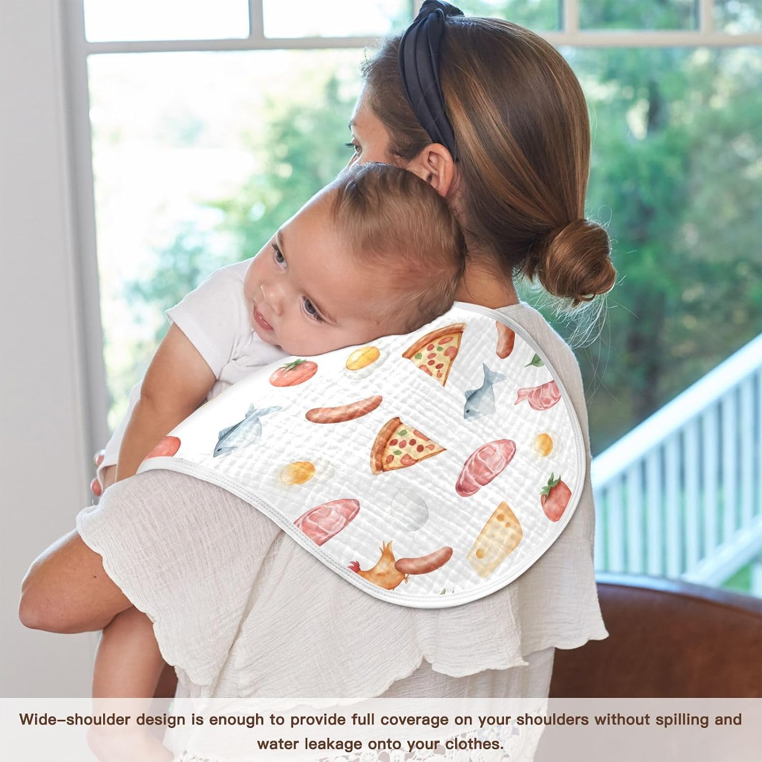 vvfelixl Fresh Food Items Burp Cloths for Baby Boy Girls Baby Washcloths Burp Rags 1 Pack