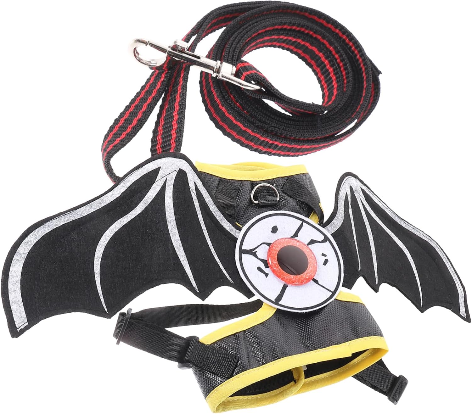Levemolo 1set Cat Walking Leash and Bat Wing Vest Kit for Pets Comfortable Skin-Friendly Leash for Halloween Costumes and Outdoor Adventures