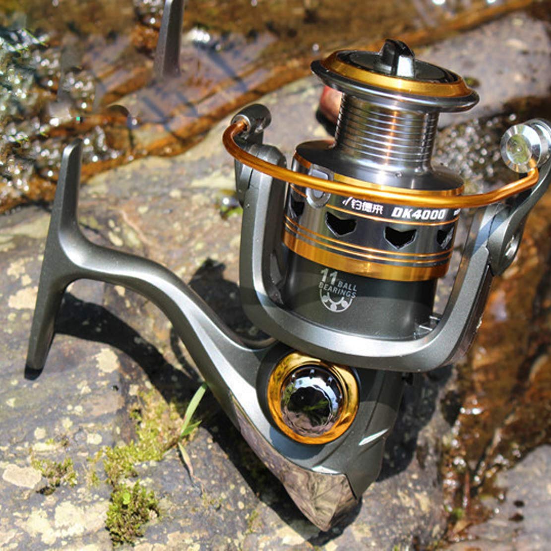 Kołowrotek wędkarski - kołowrotek obrotowy 11 bb z wymianą: 5.2: 1 2000-6000 Beautiful,3000
