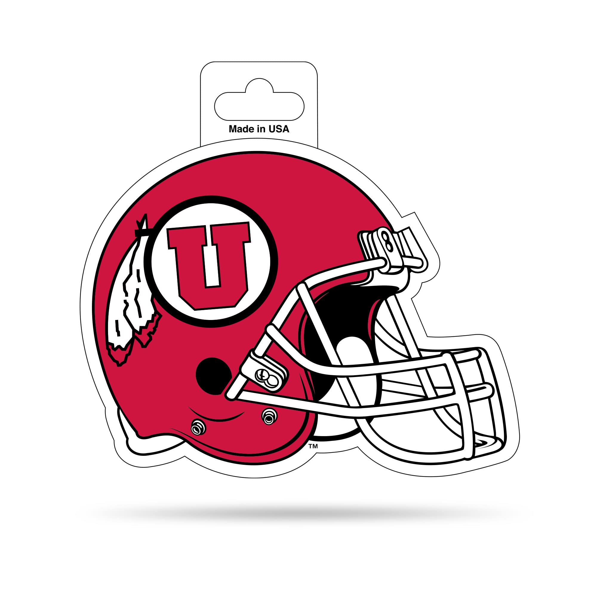 rico industries ncaa 4.75" x 5" shape cut helmet decal