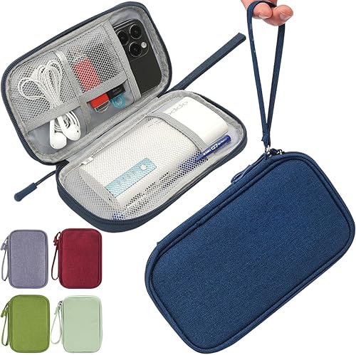 Miniatura 9 de Organizador de Electrónicos Estuche de Viaje, Bolsa Organizadora de Cables de Viaje Funda para Accesorios Electrónicos Estuche de Transporte