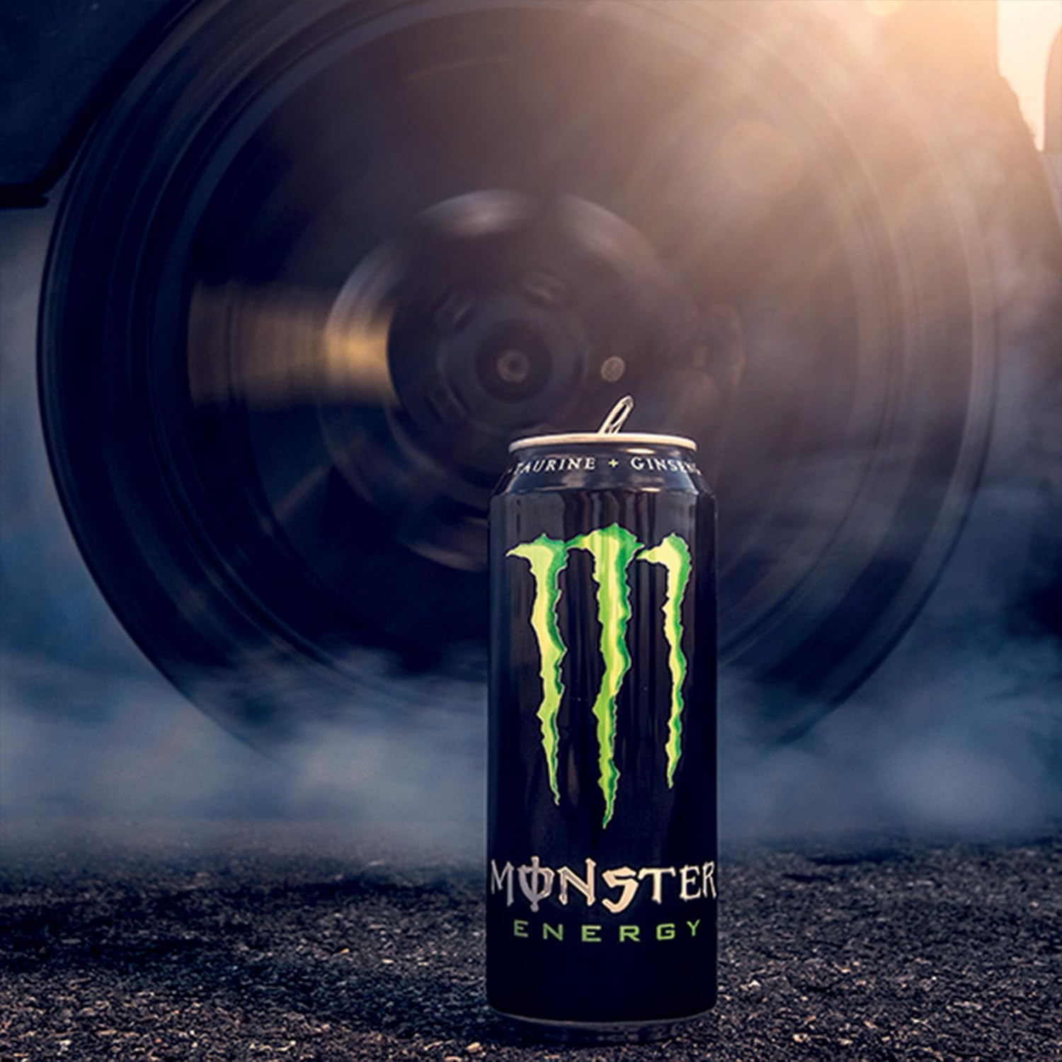 Monster Energy Drink Lot de 24 canettes de 500 ml avec ginseng, taurine, caféine et vitamines groupe B, boisson énergétique au goût original et frais