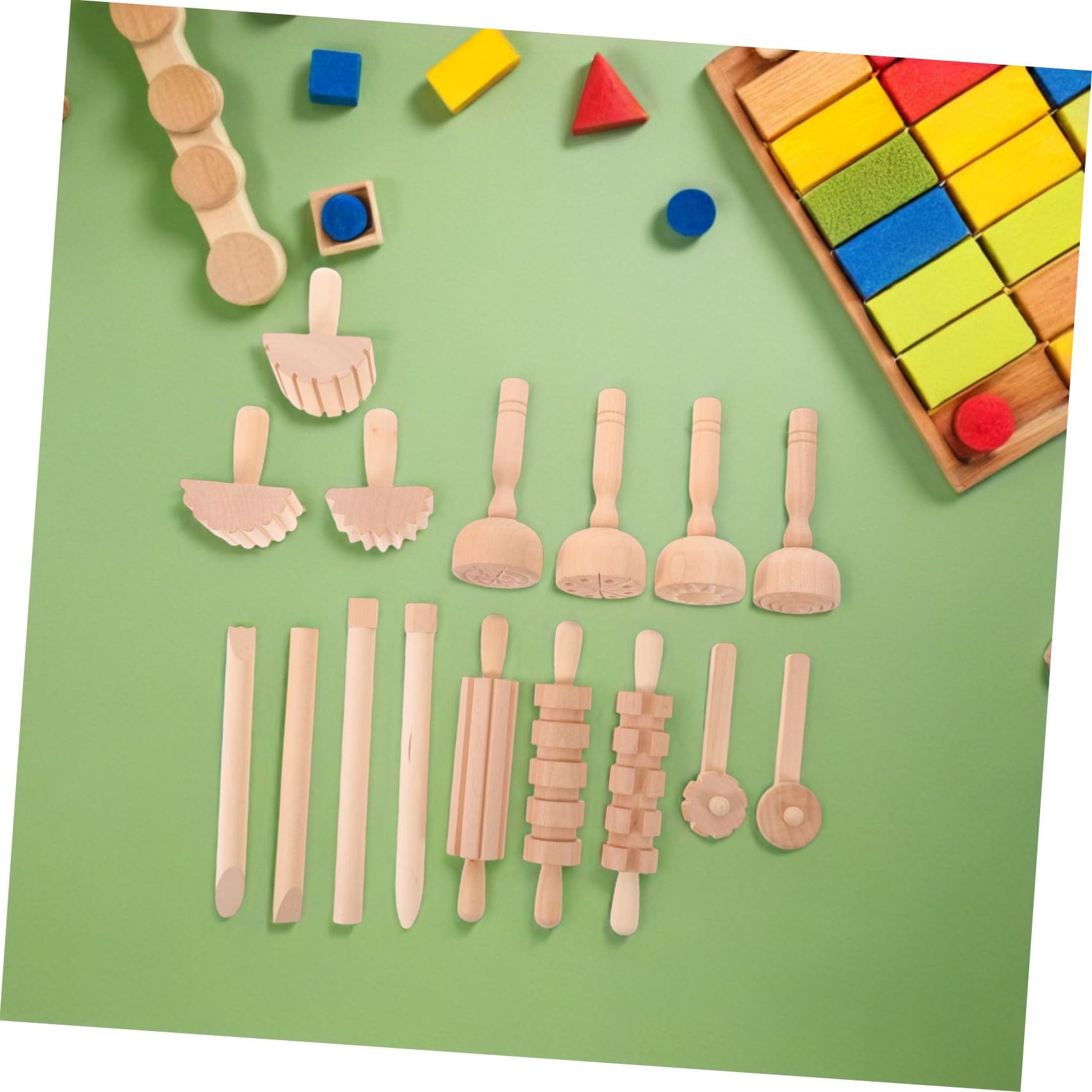 Creativo di Pasta Modellabile per Strumenti in Legno per attività Manuali e Sviluppo della creatività Infantile