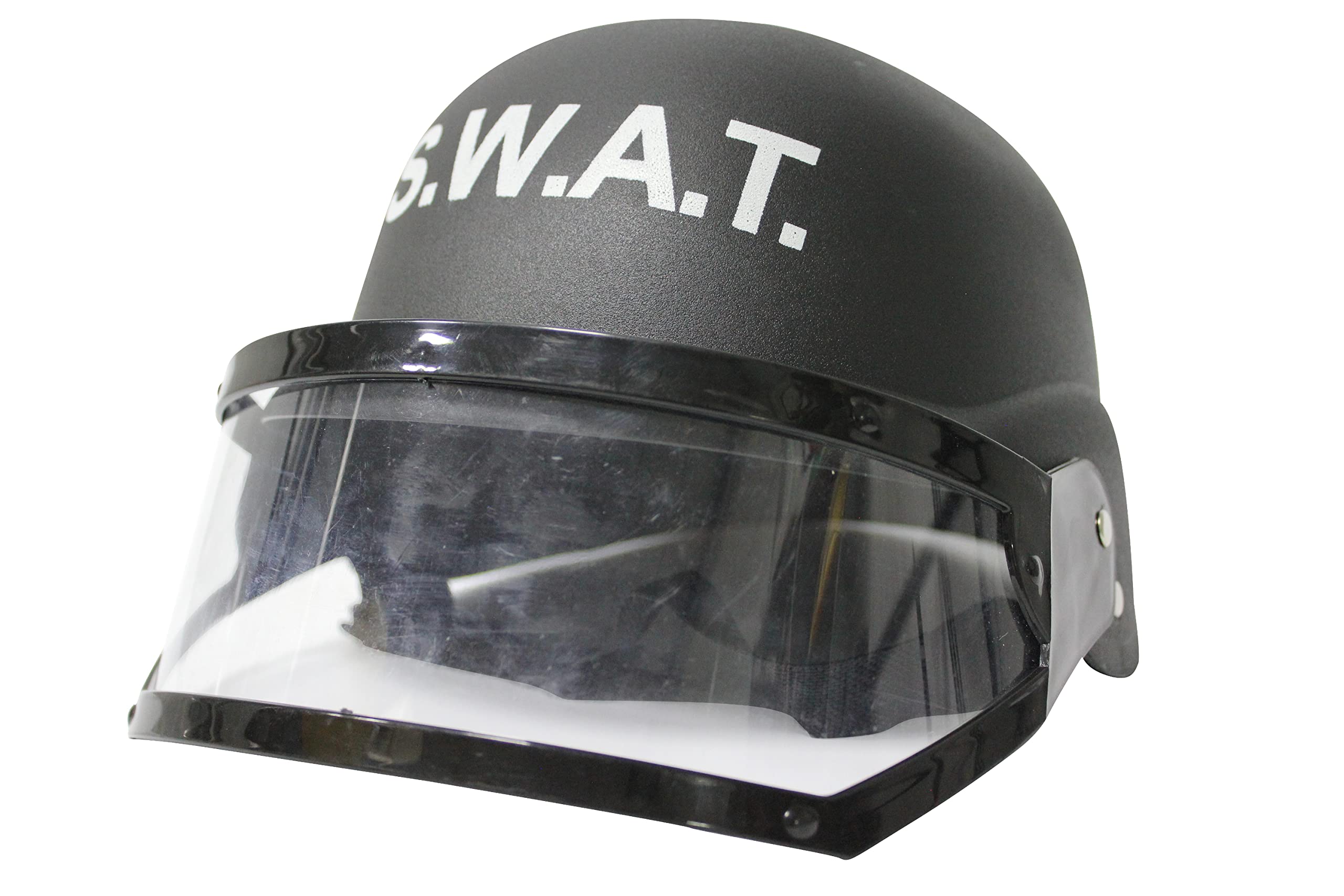 Studio Halloween Adult's Standard Black SWAT Helmet with Eye Shield