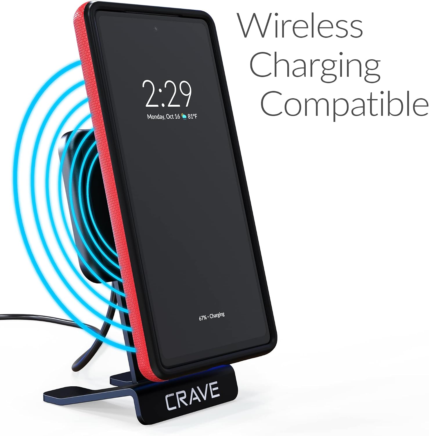 Crave Dual Guard for Google Pixel 7a Case, Shockproof Protection Dual Layer Case for Google Pixel 7a - Red