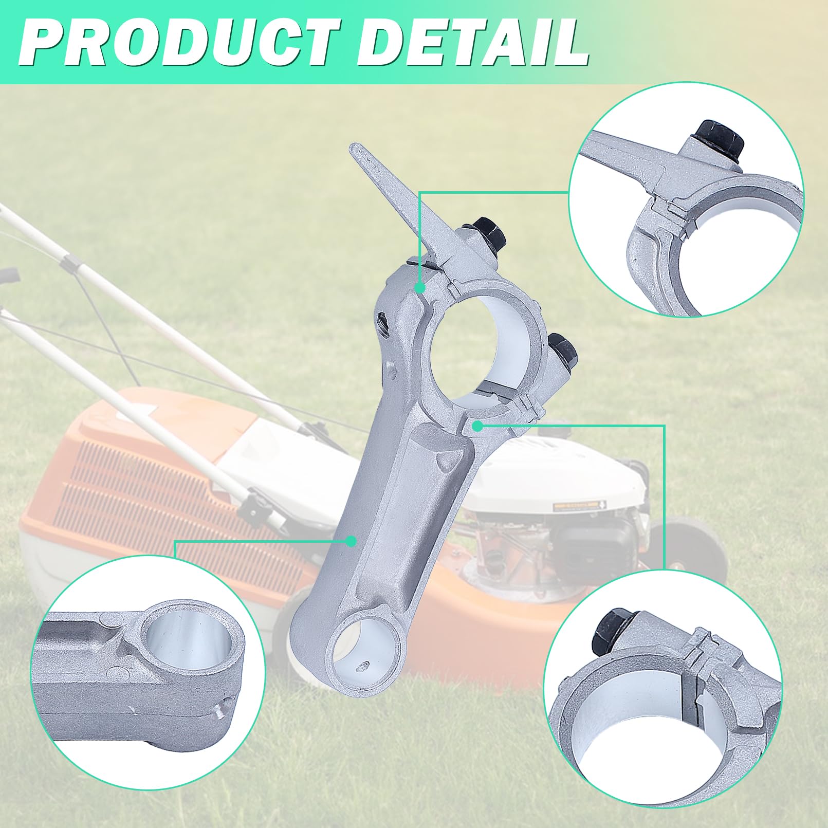 Adefol 68 mm Pistón Anillo Kit para Honda GX160 GX 160 5.5HP Repuestos con Biela Junta Completa Generador Motor