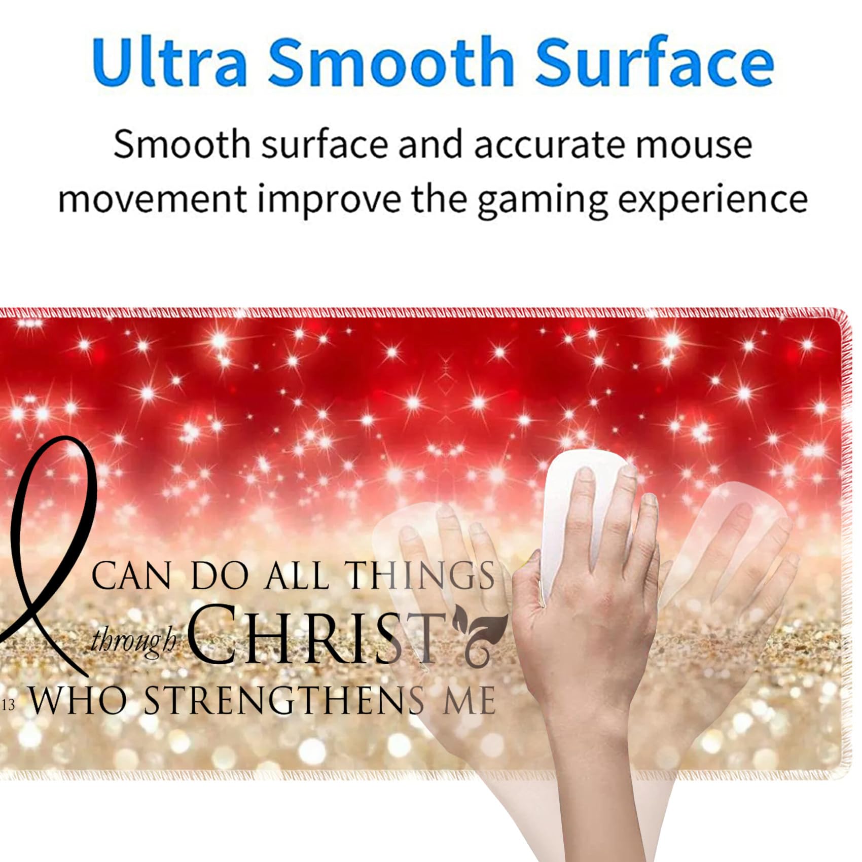Bible Verse Mouse Pad Set - Wrist Rest & Coaster -3