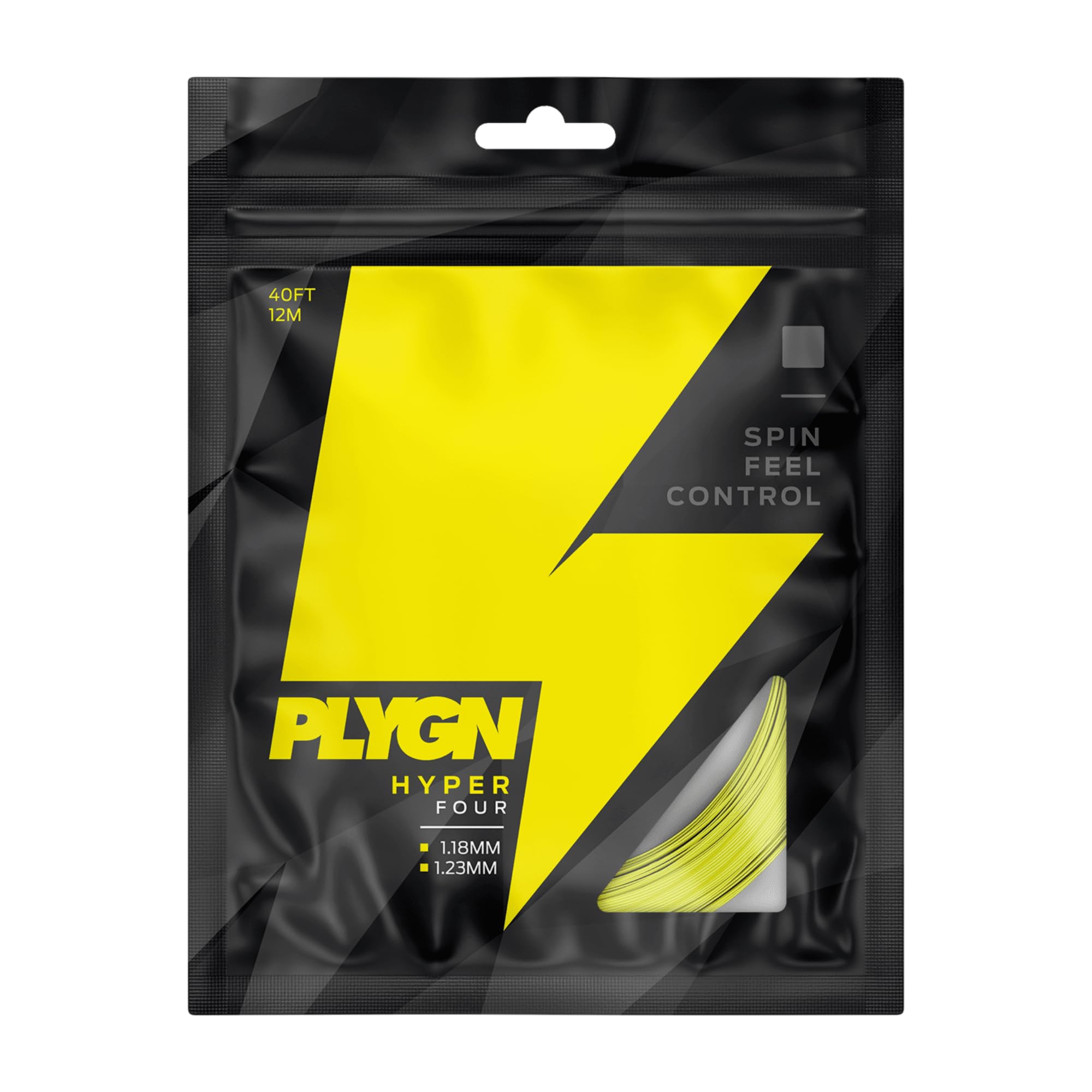 Naciąg tenisowy Hyper Four/Spin & Kontrolle / 1,22 mm / 12 m/Co-Polyester/Tetragonal