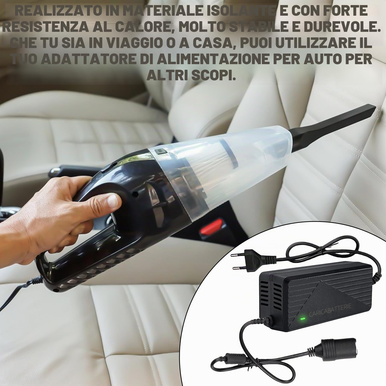 Adattatore di alimentazione auto 220V a 12V 10A 120W convertitore tensione accendisigari inverter