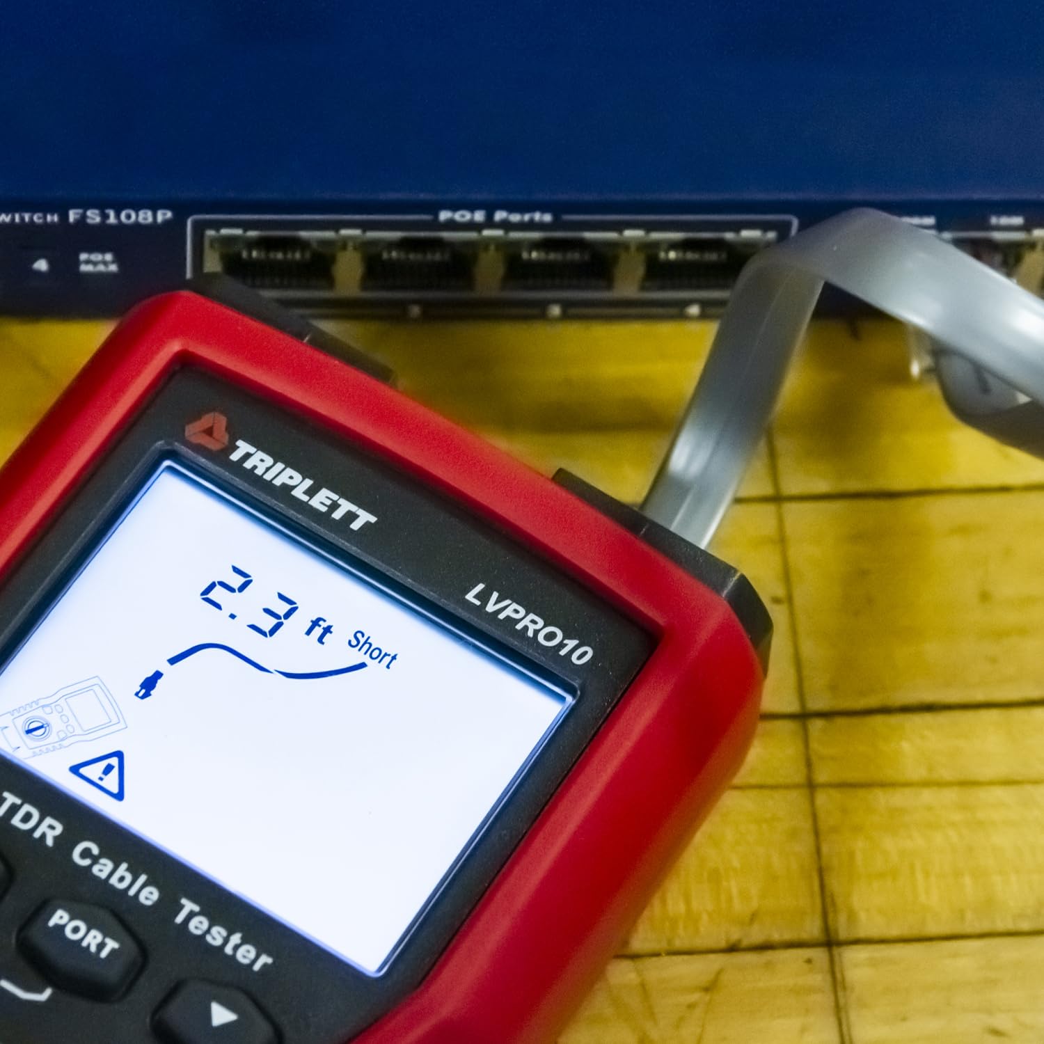 Triplett LVPRO10 TDR/Cable Tester - Test and Trace Both Twisted Pair (CAT5E/6/6A/8) and Coax Cables