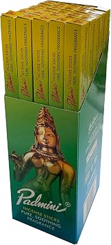 Padmini Signature Incense Sticks 25 Packs of 7 Sticks Each - Total of 175 Sticks