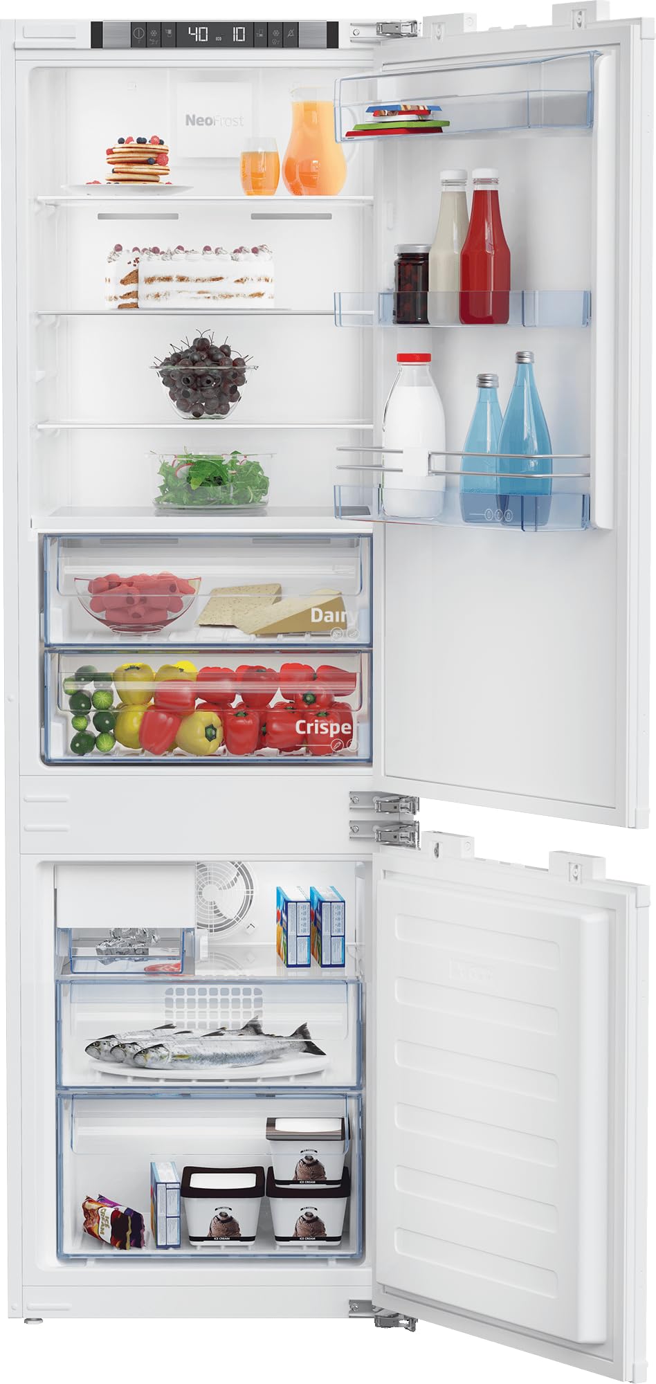 BEKO BBBF2410IM2 Bottom Freezer Built in Refrigerator | Fridge.com