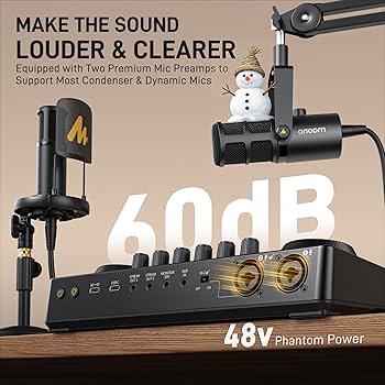 maono maonocaster E2 インターフェース　マイク　セット Amazon.com: MAONO Podcast Equipment Bundle: Audio Interface mixer