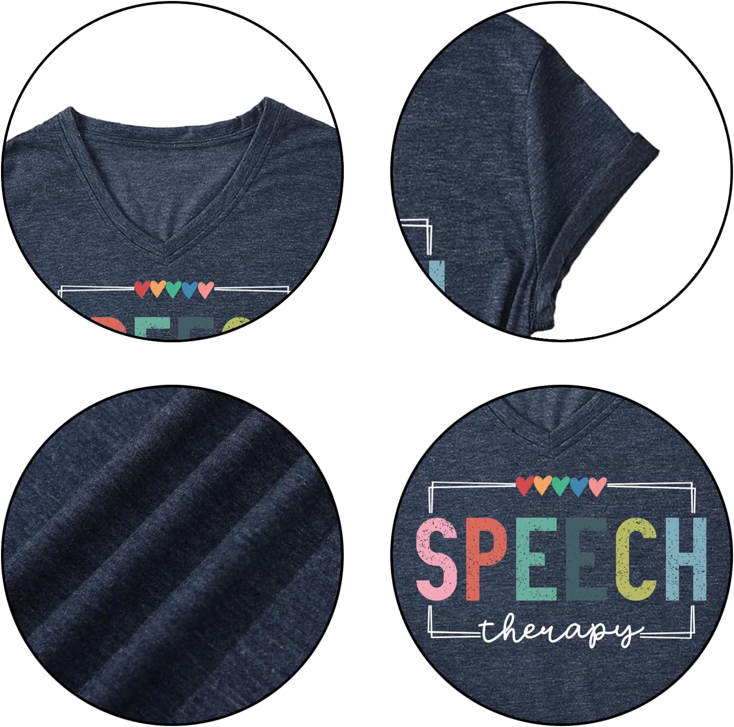 Speech Therapy Shirt Women Speech Language Pathologist Tshirt SLP T Shirt Autism Awareness T-Shirt Tops - Image 5