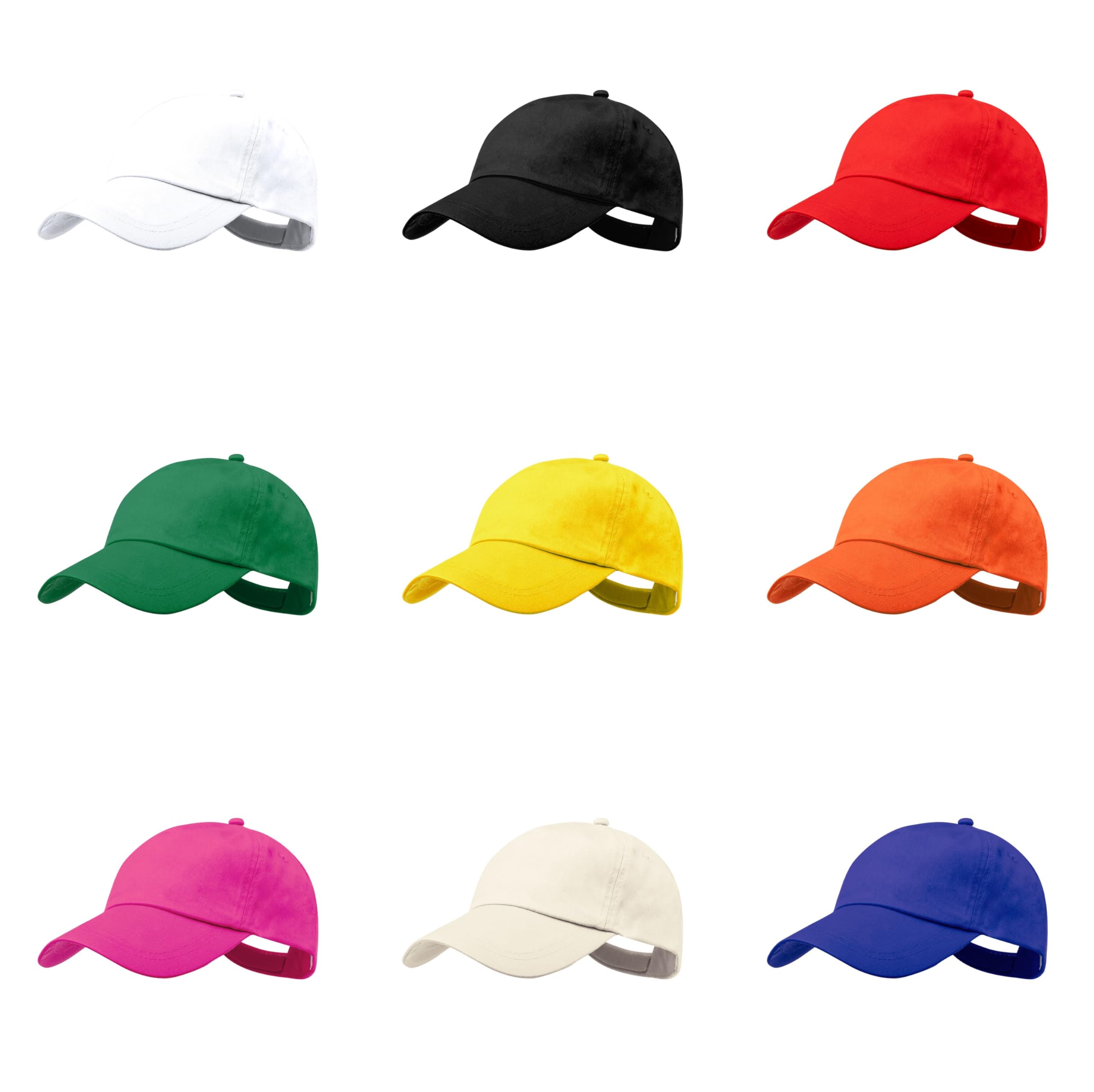 Babyline Gorra Infantil Algodón 100% - Gorra Béibol Niño Niña con Ojales de Ventilación Bordados, Ajustable con Velcro