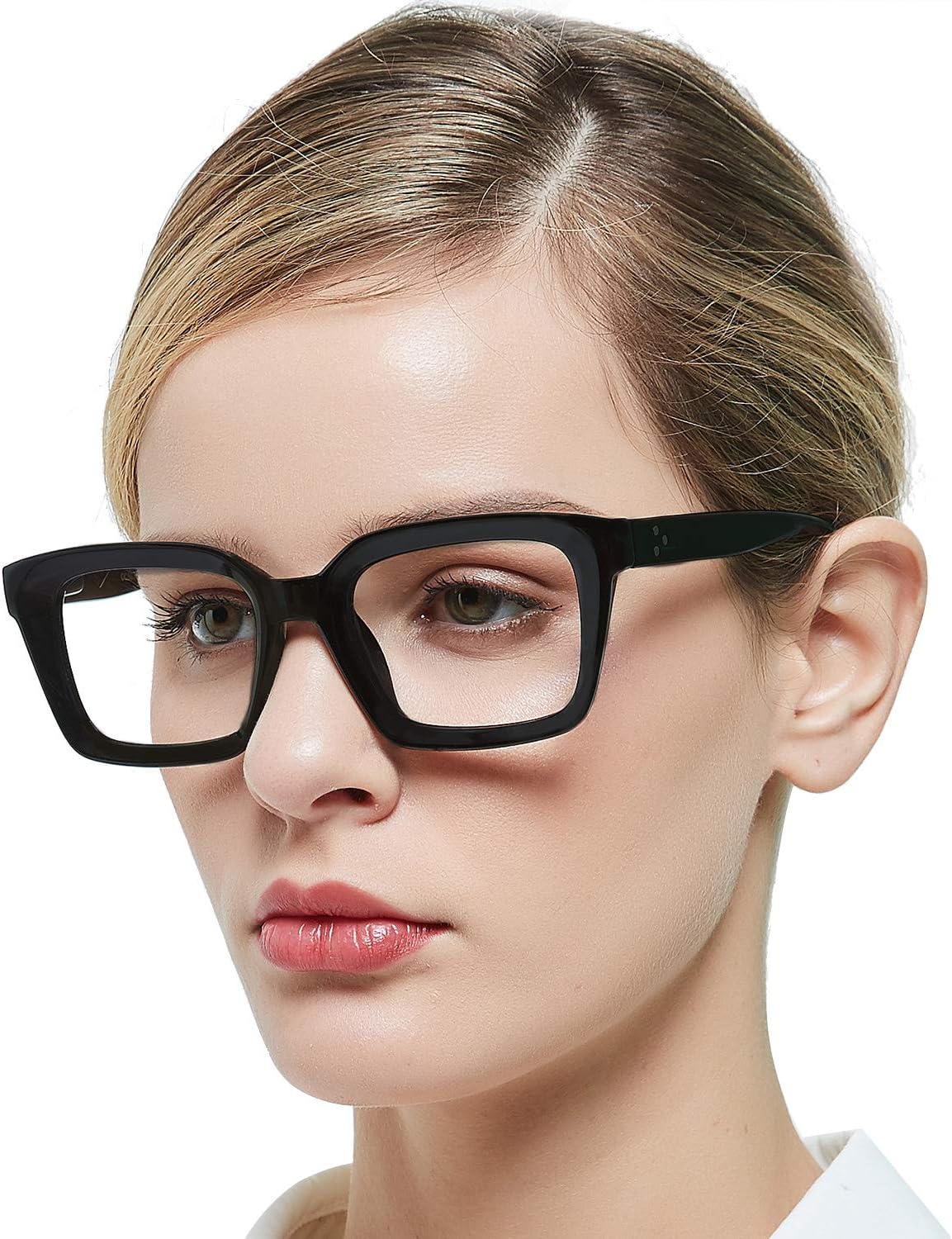 MARE AZZURO Women’s Reading Glasses Stylish Readers 0 1.0 1.25 1.5 1.75 2.0 2.25 2.5 2.75 3.0 3.5 4.0 5.0 6.0(Black 175)