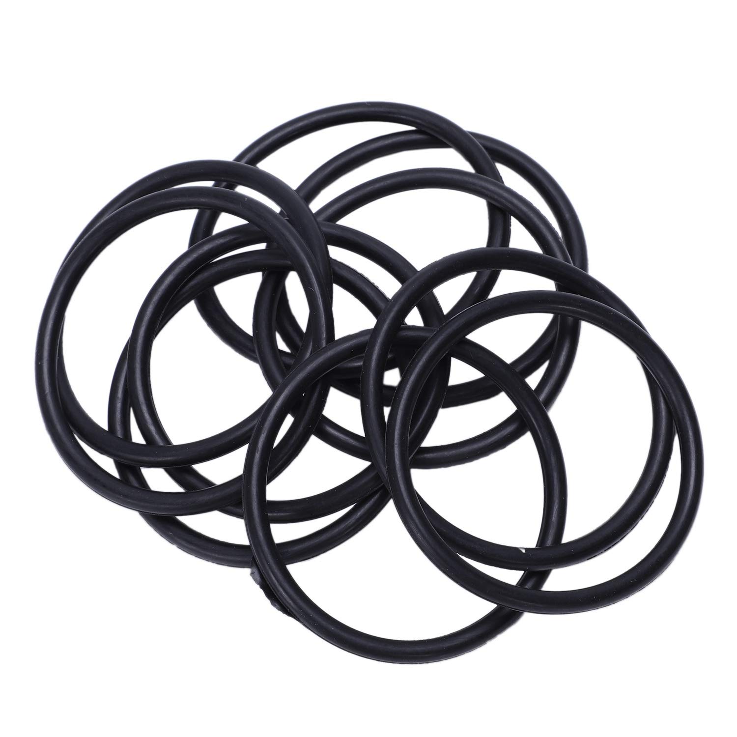 Juntas Tóricas de Goma, Anillos de Ancheidad, 10 Piezas, 45 mm x 3 mm, Caucho Nitrilo, Negro
