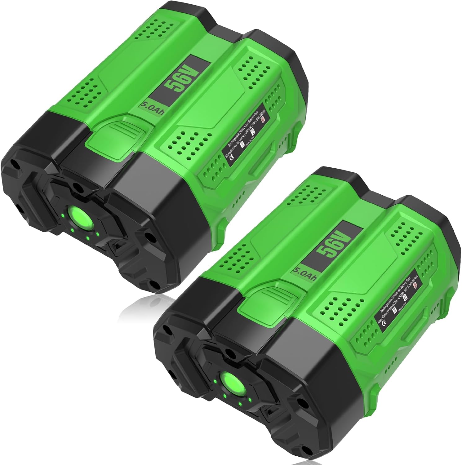 5000mAh Replacement for EGO 56V Lithium-Ion Battery Compatible with EGO 56 Volt Battery Power+ Tools BA2800 BA4200 BA4200T CS1604 CS1804 CS1403 HT2400 LB6504 LB5804 LB6500 LB4800 PH1400 Tools(Black)