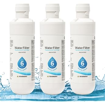 Refrigerator Water Filter for LG LT1000P Universal Fridge Water Filter Replacement Water Filter Odor Filter for Refrigerator Freezer Water Filter Cartridge 3 Pieces