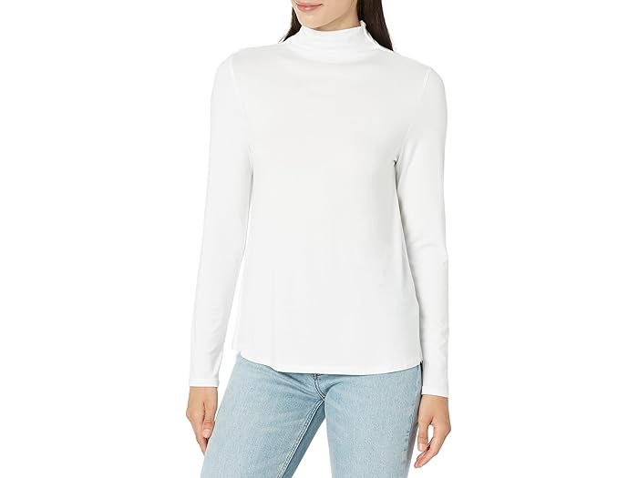 Long Sleeve Mock Neck Knit Top - Image 1