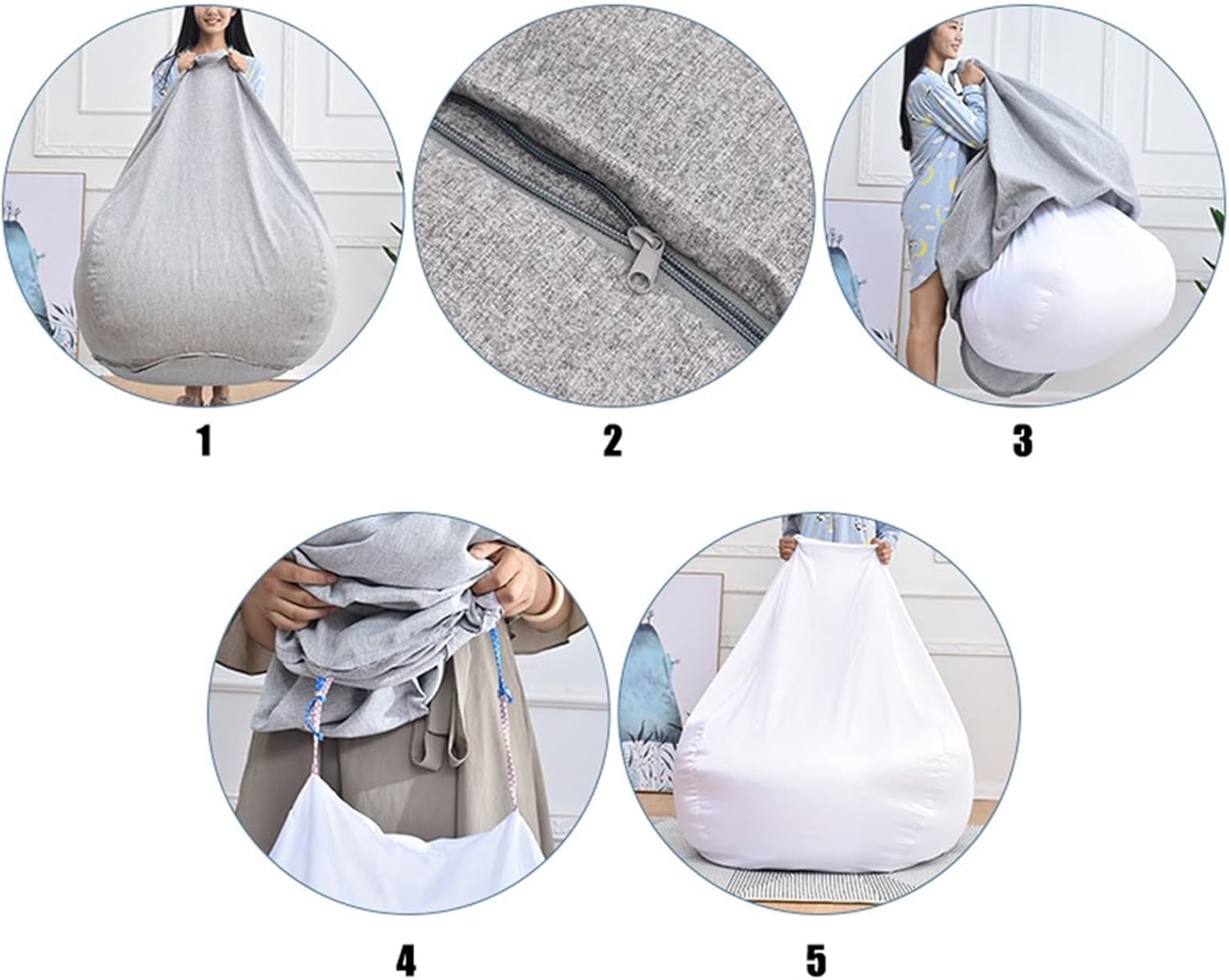 ビーズクッション 座布団 ソファー 80*90 座椅子 人をダメにするソファ もちもち 疲労を軽減 洗えるカバー 取り外し可能 ブル