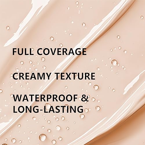 2 PCS Under Eye Concealer & Brightener for Dark Circles - Full Coverage Concealer Waterproof for Mature Skin with Anti-Aging Matte Finish (20.0 Medium N)(14.0 Light W+brush+sponge,0.4 Fl Oz (Pack of 1))