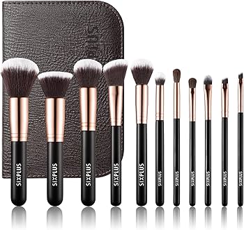 Amazon.co.jp: SIXPLUS シックスプラス 11本メイクブラシセット 貴族