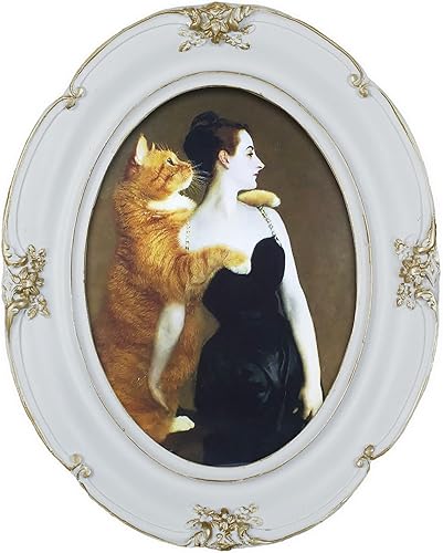 Vista 12 de Marco de fotos dorado antiguo de 4 x 6 pulgadas, marcos de fotos vintage con parte delantera de vidrio para colgar en la pared y mesa, arte deco