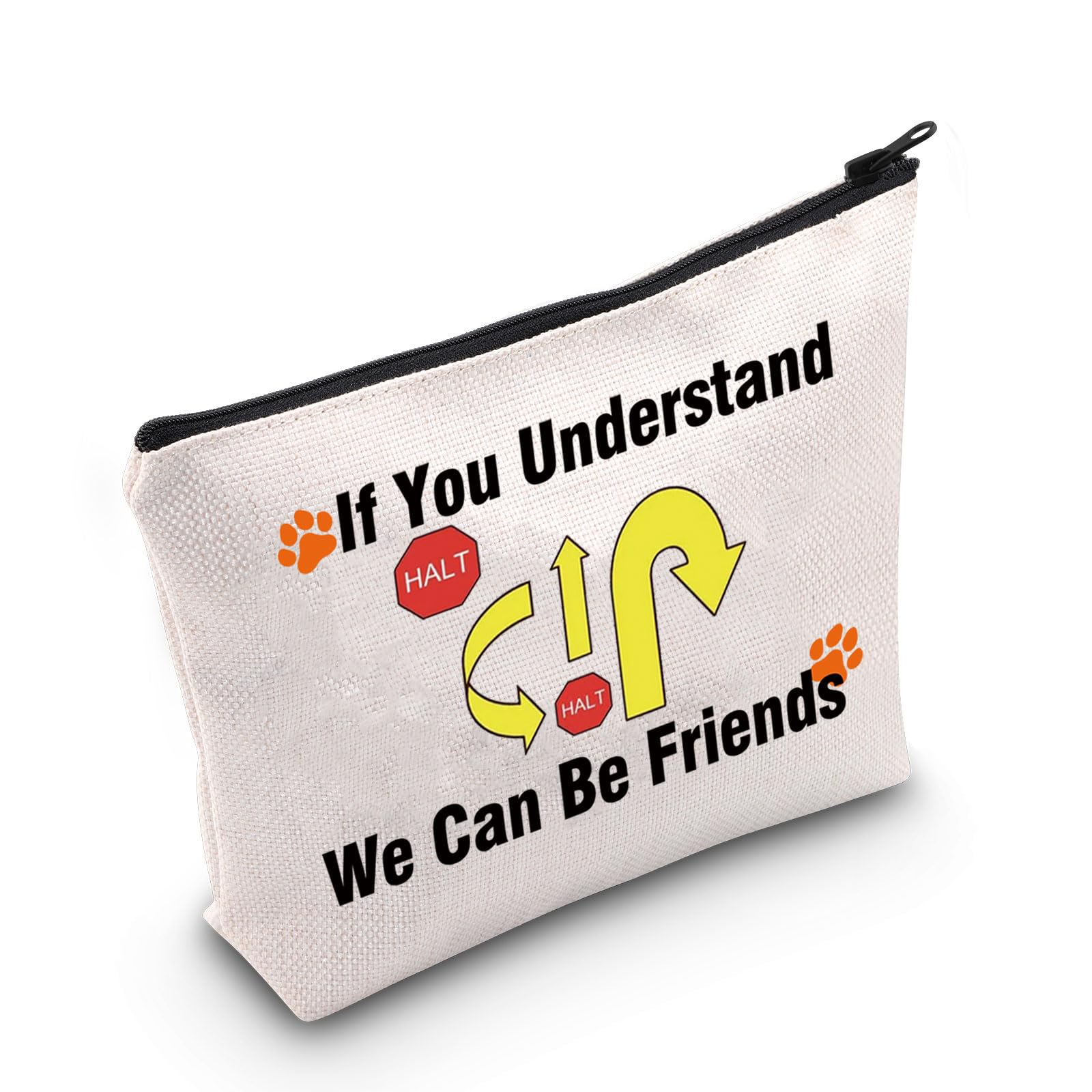 Rally Obedience Makeup Bag Dog Rally Gift Rally Sign Zipper Pouch Dog Sports Gift Dog Training Gift (You Understand UK)