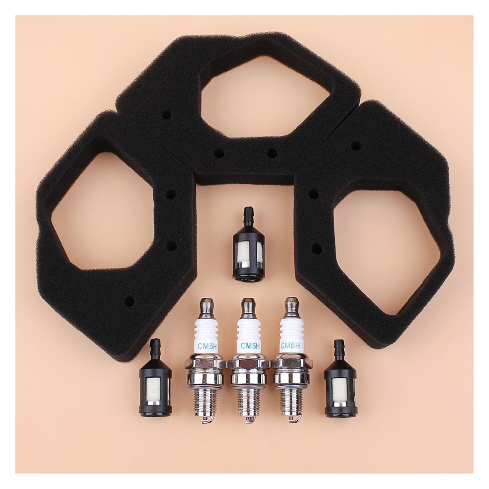 Filtros de Combustible de Filtro de Aire Kit de bujía for la bujía for GX25 GX25N GX25NT GX25T Mini Motor de Motor pequeño HHT25S Piezas de Cortador de Cepillo
