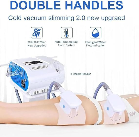 GNbow Cryolipolysis Slimming Machine, Fat Freezing Cryolipolysis Machine for Body Slimming and Weight Loss, Cool Fat Removal Instrument for Cheek, Arm (Max 100Kpa)