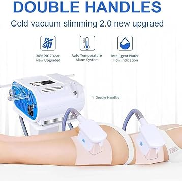 GNbow Cryolipolysis Slimming Machine, Fat Freezing Cryolipolysis Machine for Body Slimming and Weight Loss, Cool Fat Removal Instrument for Cheek, Arm (Max 100Kpa)