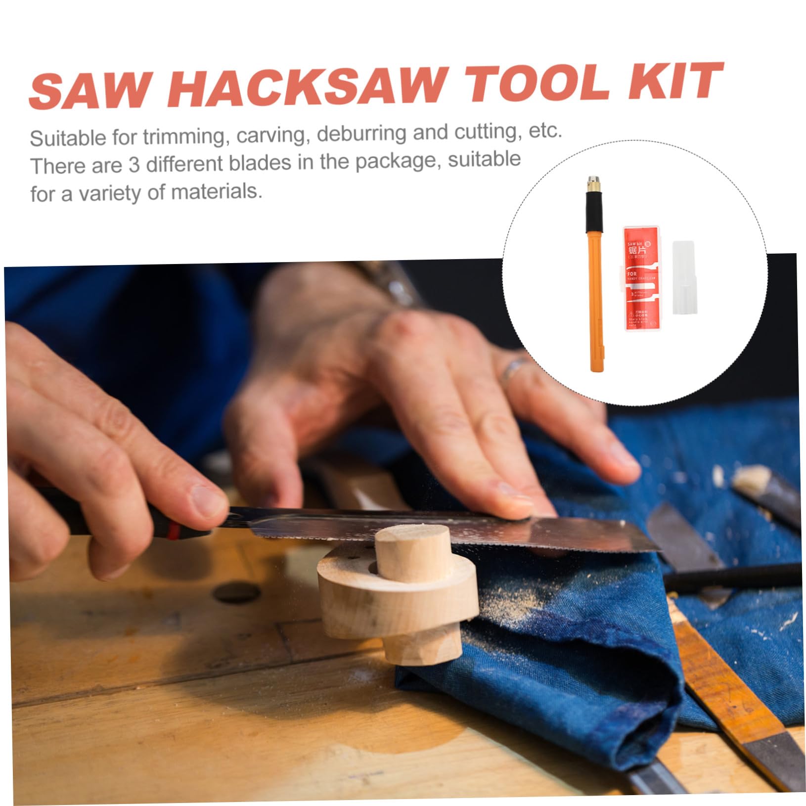 OSALADI 3sets Mini Seghetto Manuale Multiuso Per Modellismo Manico Ergonomico Antiscivolo Per Pruning e Intagli Strumenti Per Hobby e Fai Da Te Compatibile Con Progetti Di Piccole