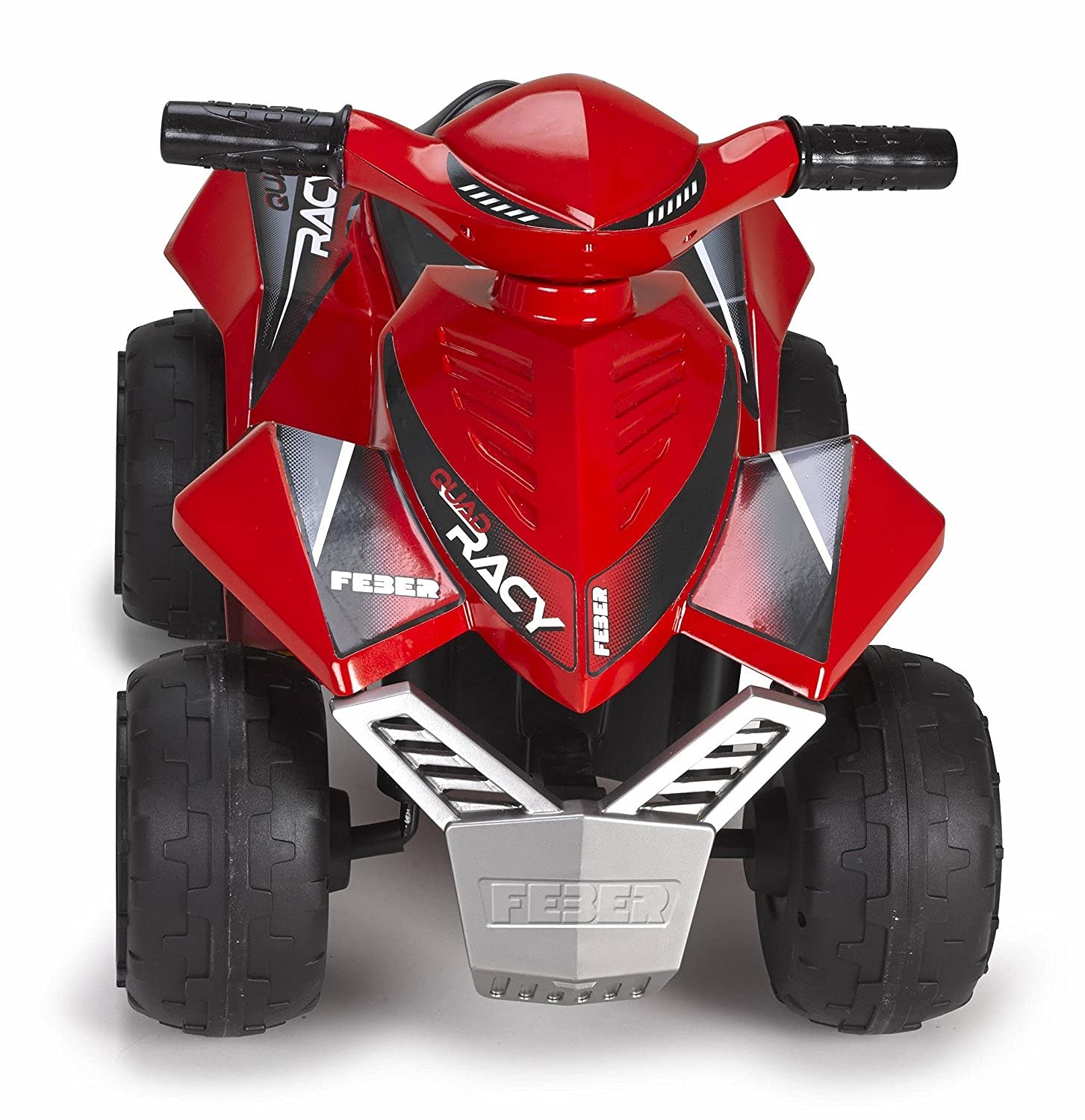 FEBER - Quad Racy 6V, samochód elektryczny dla dzieci w wieku od 18 miesięcy do 3 lat, z przepustnicą, duże i wytrzymałe koła zapewniające stabilność, do 40 min baterii, z dołączoną ładowarką, Famosa