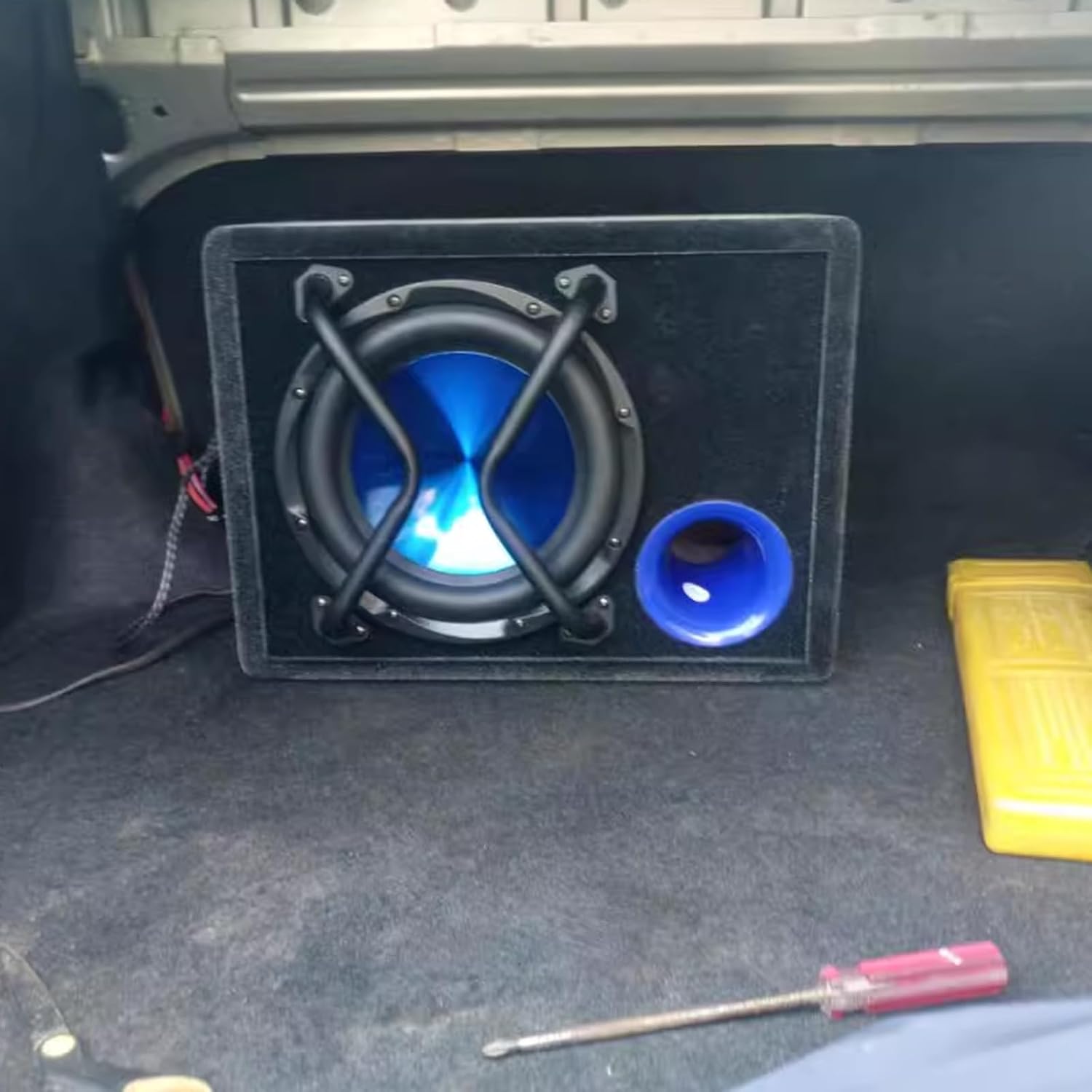 12" Speaker Bar Grill: Matte Black Metal Car Audio Speaker Grill Cover, Subwoofer Grill Cover Protector