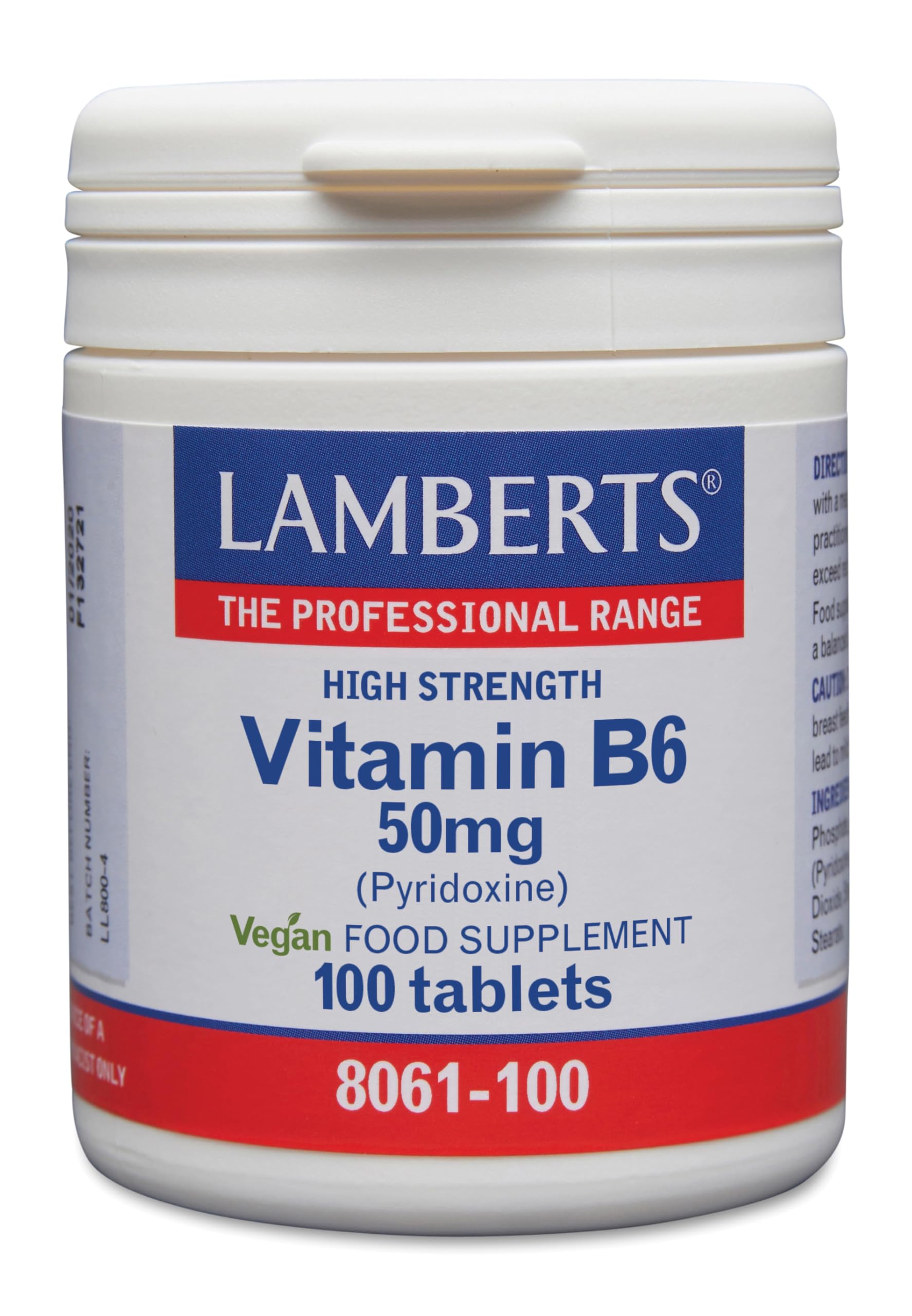 Lamberts Vitamin B6 100 Tablets - Lamberts®
