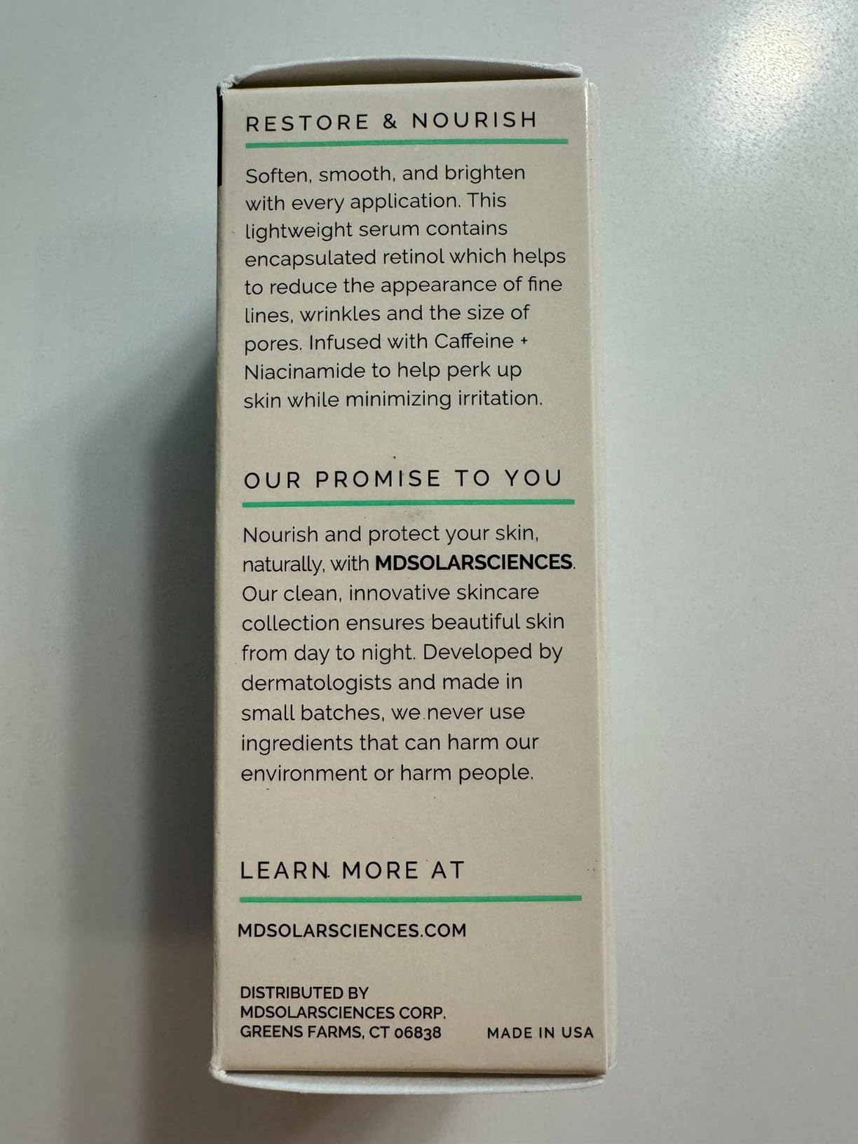 MDSolarSciences Evening Retinol Serum | Lightweight & Moisturizing Anti-Aging Treatment | Reduces Appearance of Discoloration, Fine Lines & Pores | Encapsulated Retinol for Sensitive Skin (1 Fl Oz)