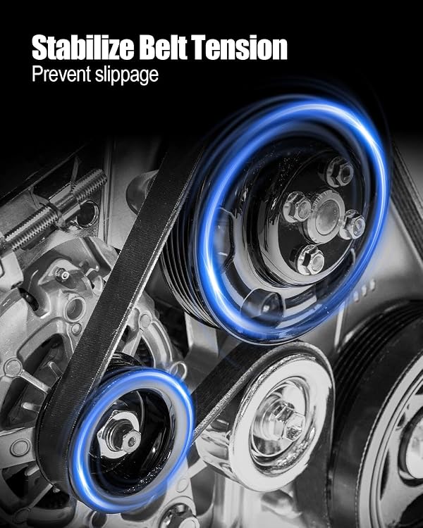 Serpentine Belt Tensioner Component Compatible with Nissan Altima 2.5L L4 2007 2008 2009 2010 2011 2012 2013 Replace 6PK2235 K060880A 38284 119556N202 by GUQVKI - Image 3