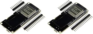 TECNOULAB 2pcs ESP32 WeMOS WiFi+Bluetooth OLED Development Board ESP-WROOM-32 ESP-32 ESP-32S