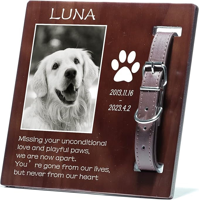 Bemaystar Personalized Dog Memorial Gifts for Loss of Dog,Pet Memorial
