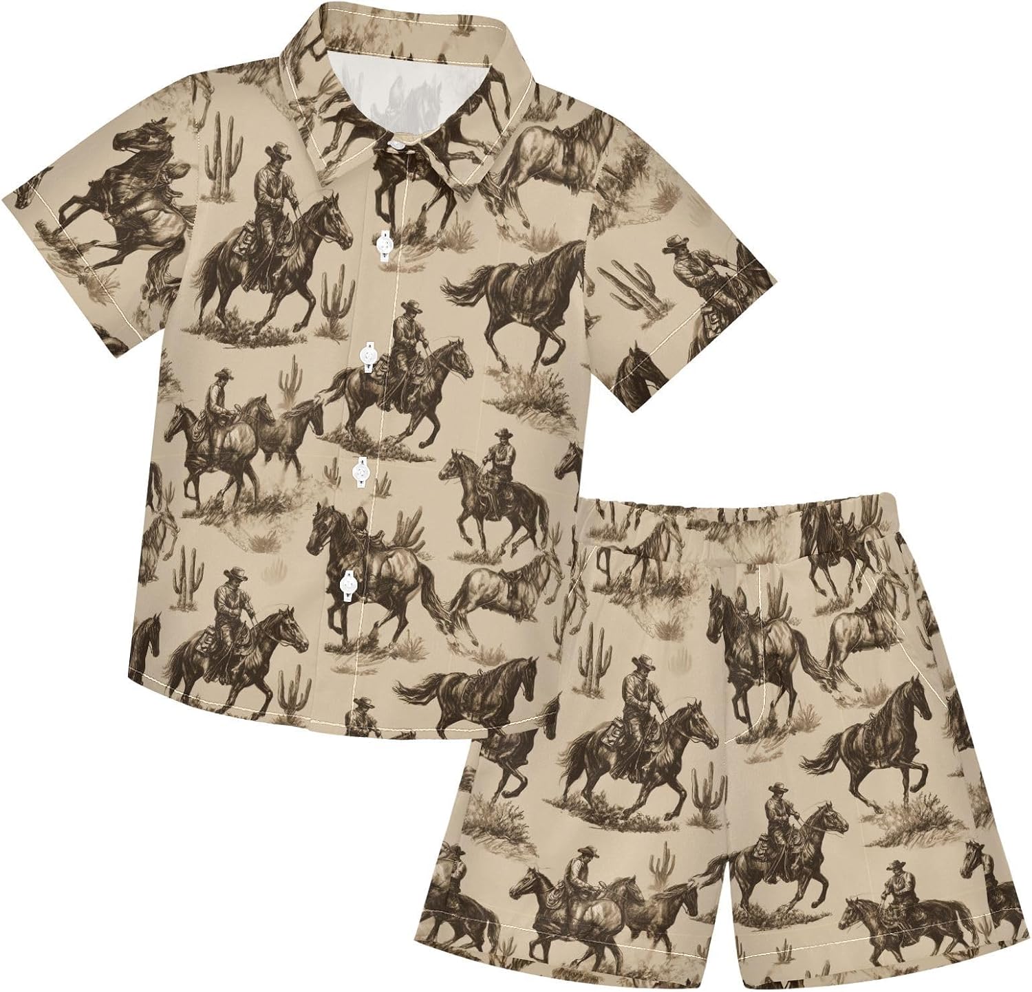 Boccsty Red Strawberry Boy Summer Shorts Sets Hawaiian Toddler Boys T-Shirt & Pants 2 Pcs 3T-10T