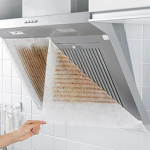 Miniatura 5 de Filtros de campana extractora Hojas de tela no tejida Filtro de grasa Reemplazo Anti Aceite Papel de filtro de aceite Etiqueta engomada a prueba de