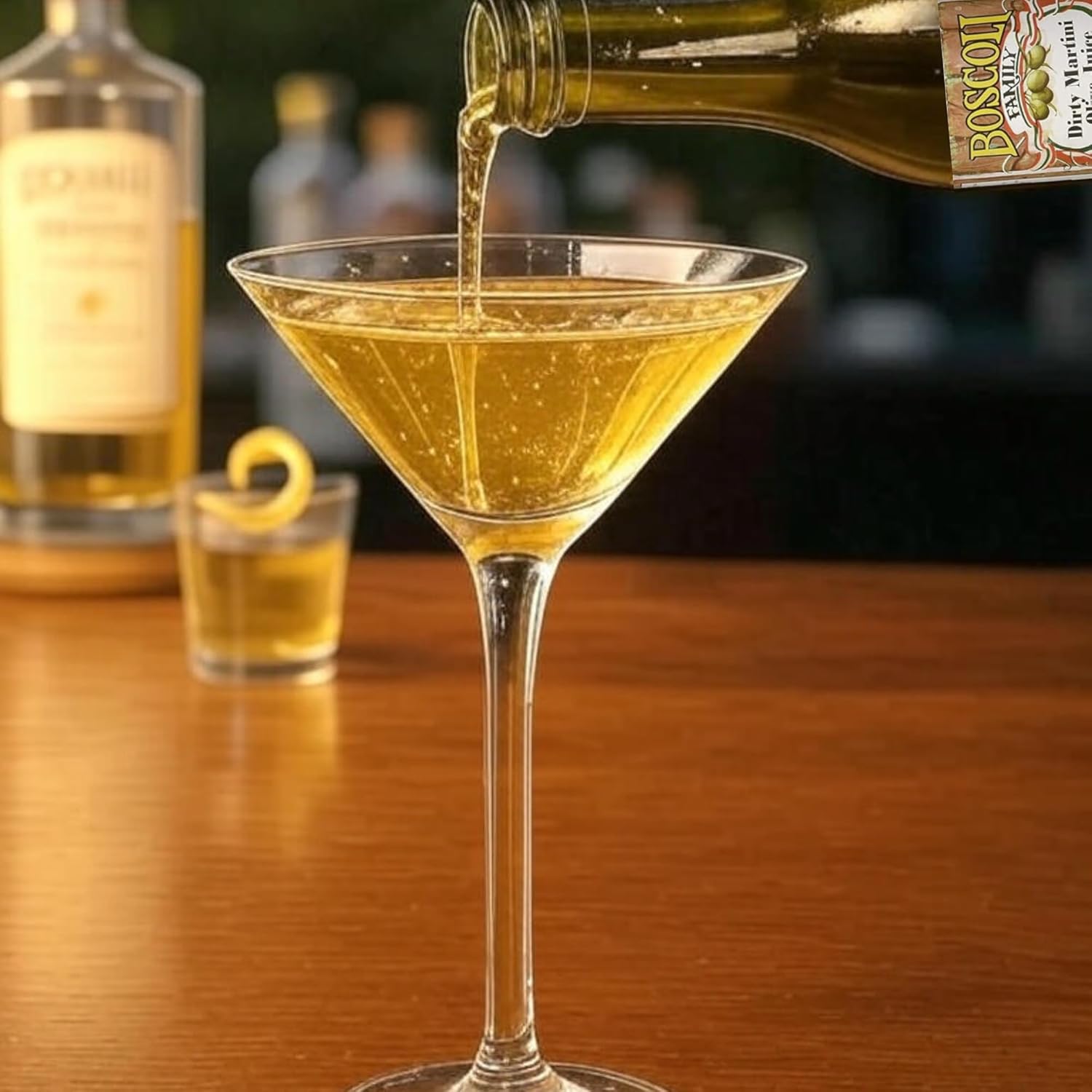 Boscoli Dirty Martini Olive Juice - 25 oz Bottle, Pack of 3, All Natural, Gluten-Free - Premium Cocktail Mixer for Martinis & Bloody Marys