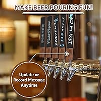 Vista 6 de 2 piezas de mango de pizarrón de cerveza de 3/8 pulgadas a 16 UNC – mango de barril de nuez, asas de barril de barril, asas de grifo con 3 piezas