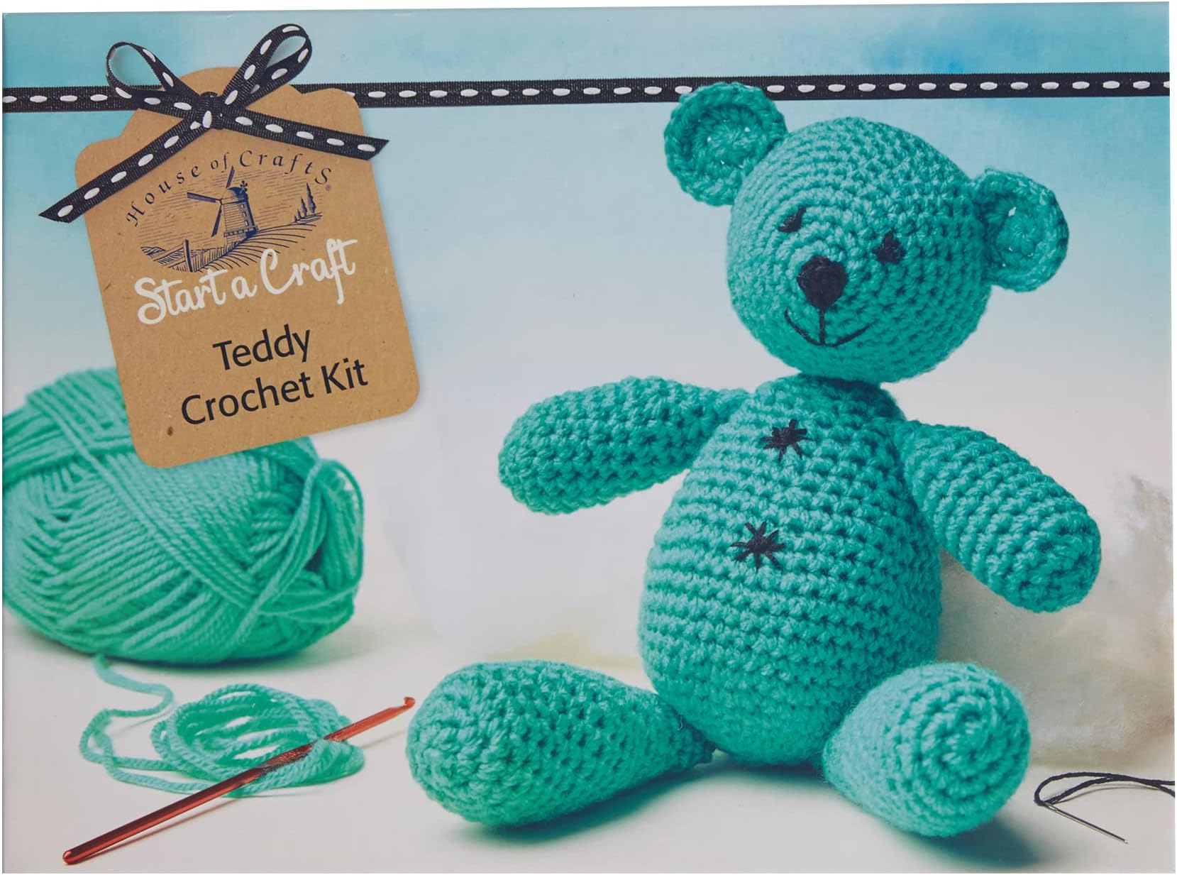 House of CraftsTeddy Crochet, HHJSC040, Green