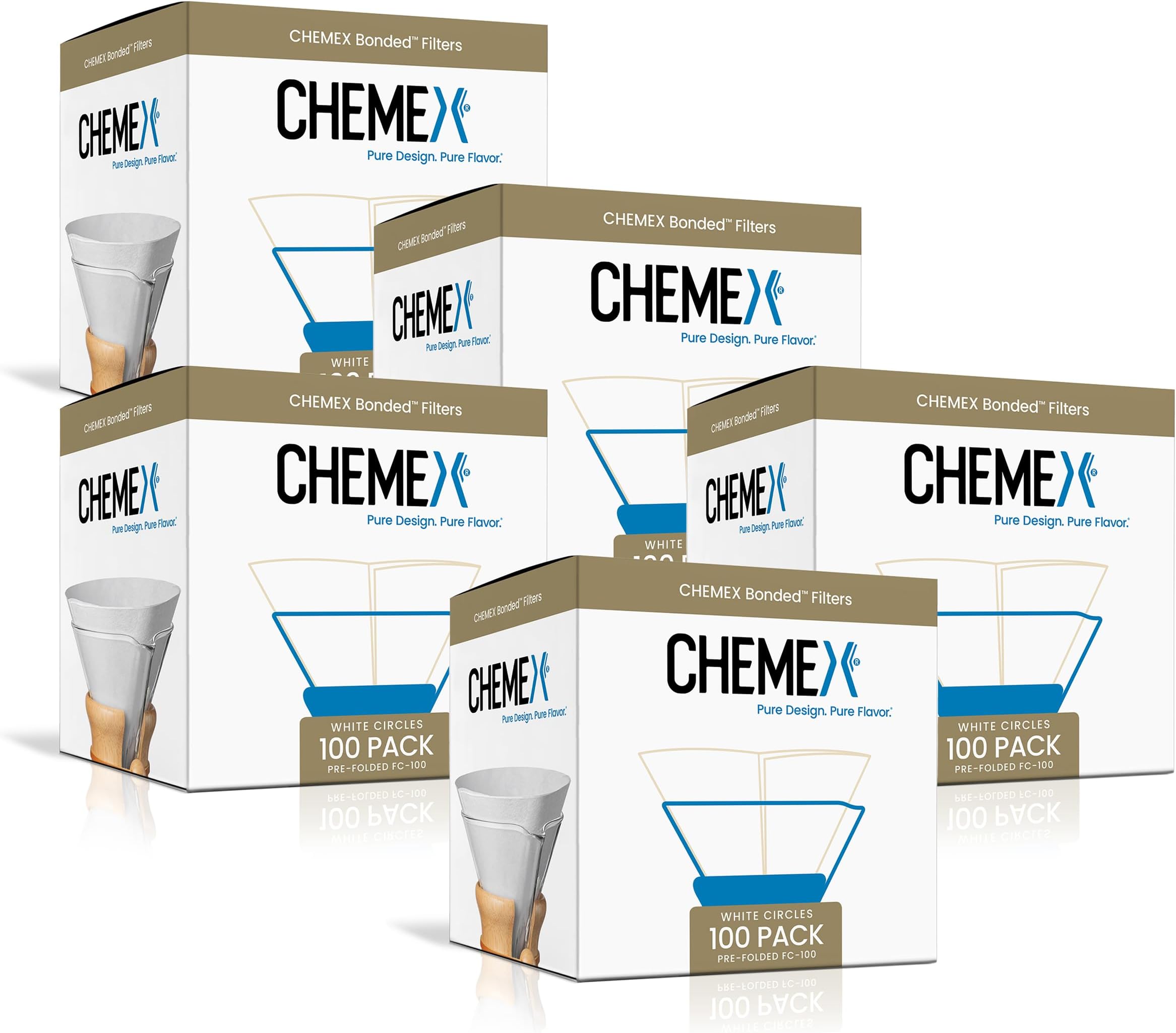 Bonded Filter - Circle - 100 ct - 5 Pack - Exclusive Packaging