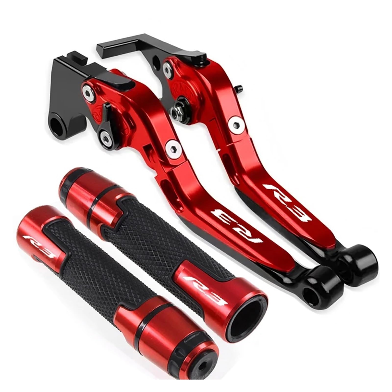 Wnftyske Red I Motorcycle Brake Clutch Lever Pivot Levers For Yam&Aha Yzf R3 Yzfr3 2015-2023 Yzf-R3 Brake Clutch Lever Motorcycle Adjustable Folding Levers Set