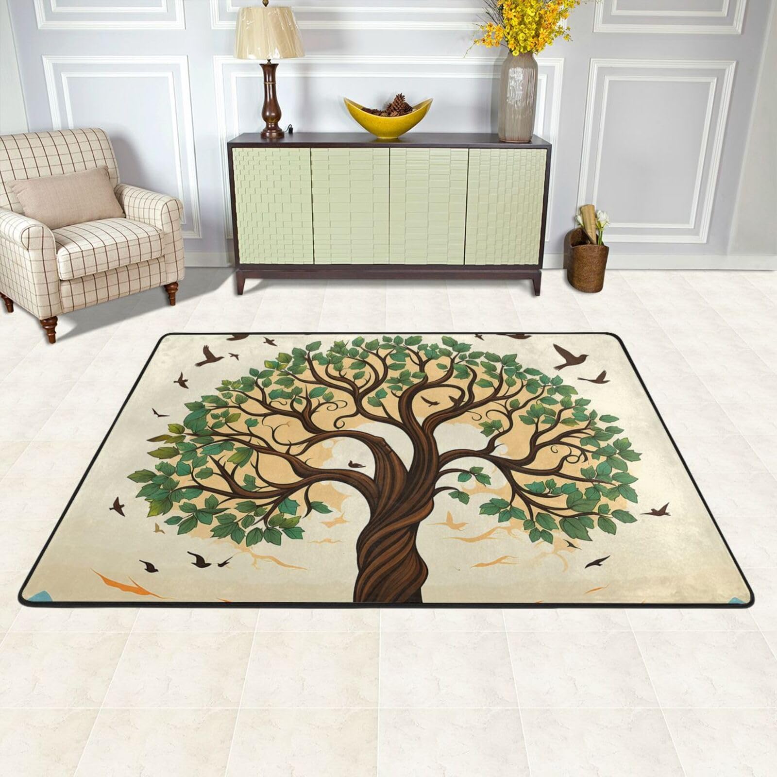 Tapis de sol absorbant et doux pour créer un coin chaleureux dans le bureau ou la chambre