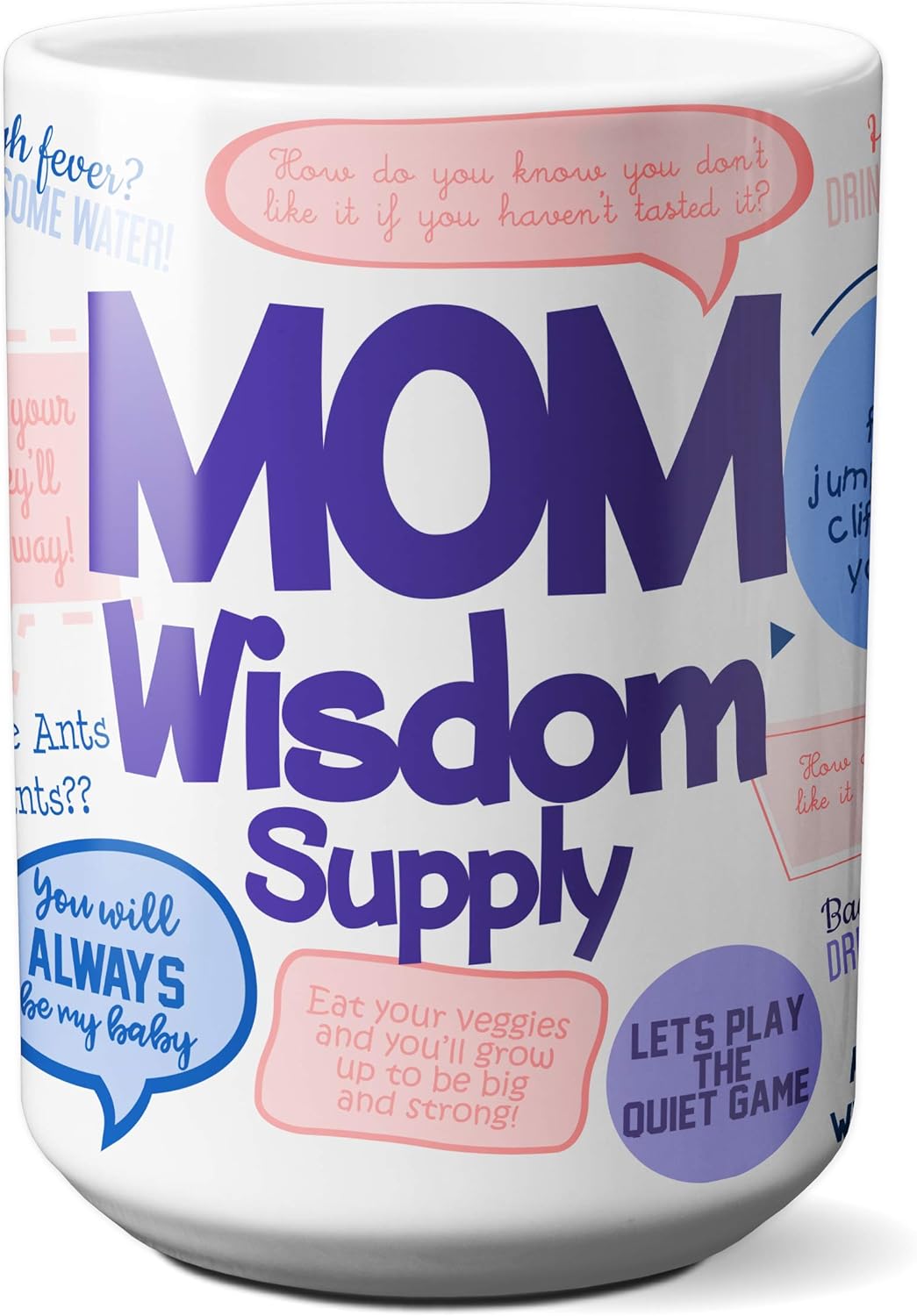❤ Crаzу Dеаlѕ Funny Coffee Mug - Mom Wisdom Supply - 15 Oz with Beautiful Gift Box - Best as Gift for Mother's Day, Birthdays, Christmas, from Daughter, Son, or Husband. Novelty, Porcelain